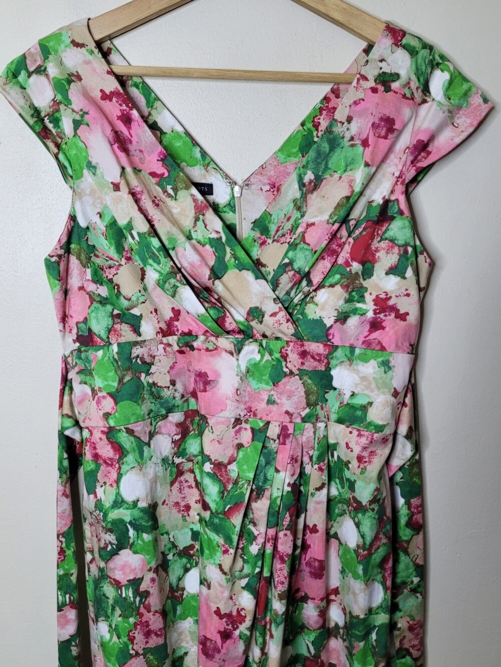 Talbots Floral Knee Length Dress Size 8 - Picture 4 of 10